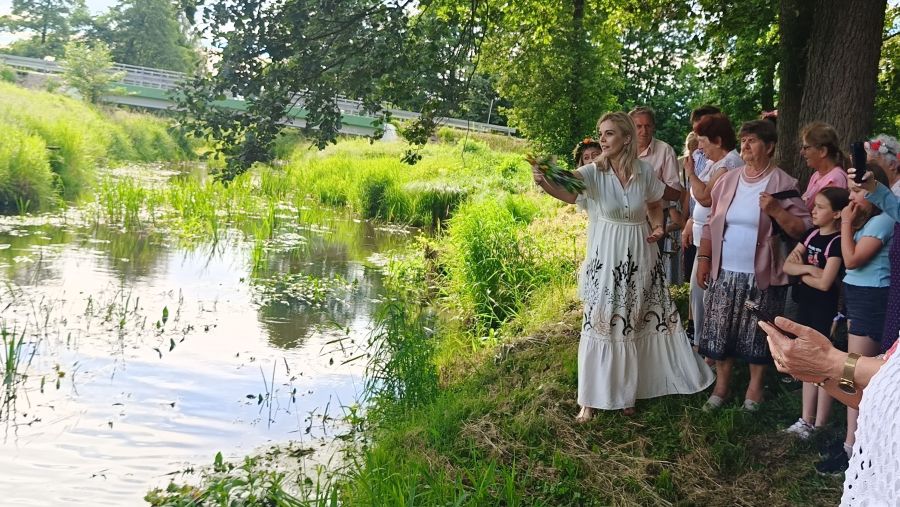 Wianki nad łydynią